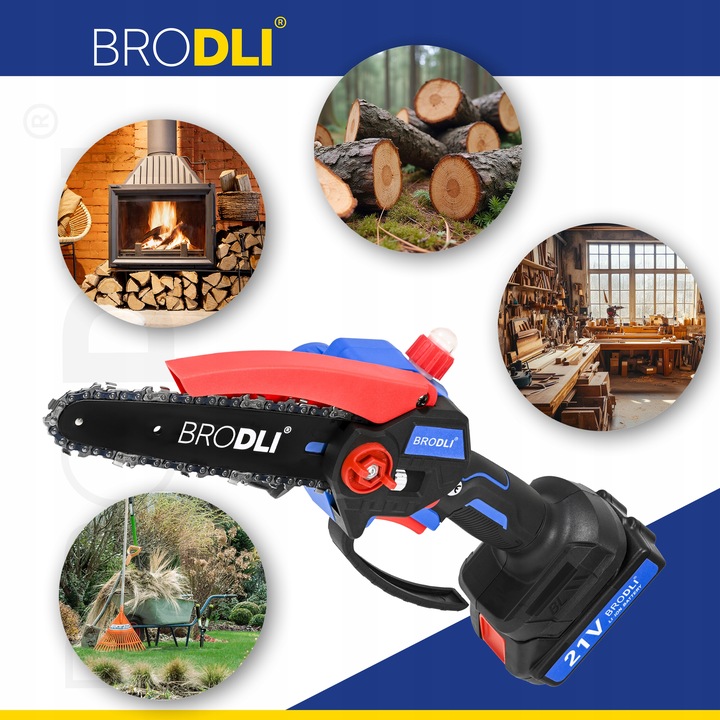 PIŁA ŁAŃCUCHOWA AKUMULATOROWA PILARKA GAŁĘZIÓWKA OLEJOWANIE AUTO