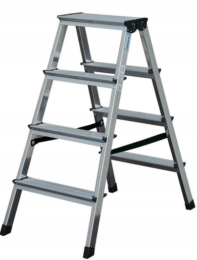 Drabina Krause 2,4 m aluminium 2 x 4 do 150 kg Dopplo