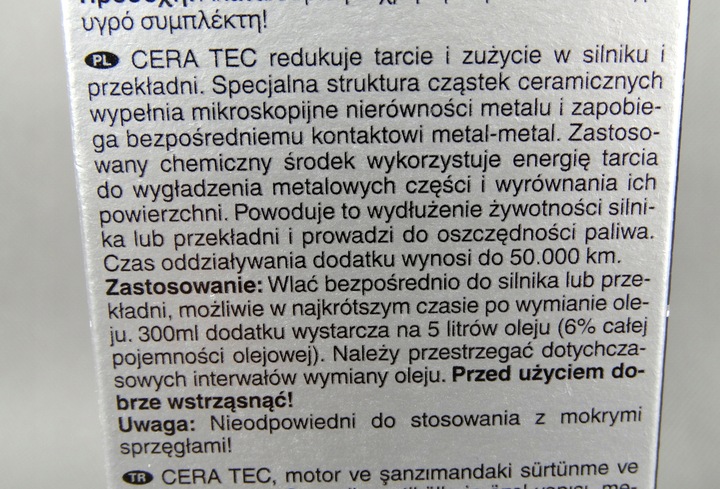 LIQUI MOLY CERATEC DODATEK DO SILNIKA 7181 300ML