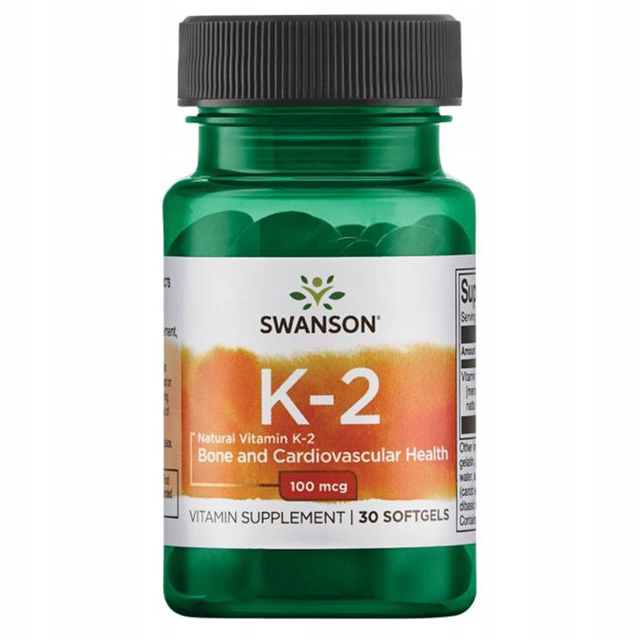 SWANSON WITAMINA K2 NATURALNA 100 mcg 30 kaps