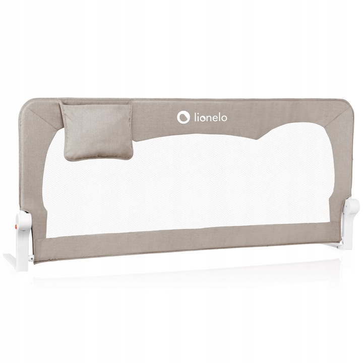 Barierka BRAMKA ZABEZPIECZAJĄCA do łóżka WYSOKA 150x66cm BEŻ Lionelo