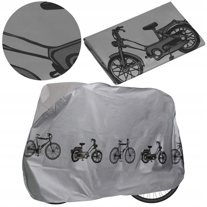 POKROWIEC na ROWER WODOODPORNY motor skuter RZEP 200x100x100cm UV plandeka