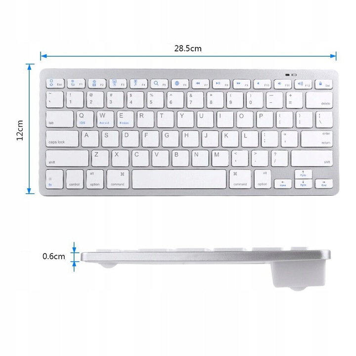 KLAWIATURA BEZPRZEWODOWA BLUETOOTH ANDROID iOS