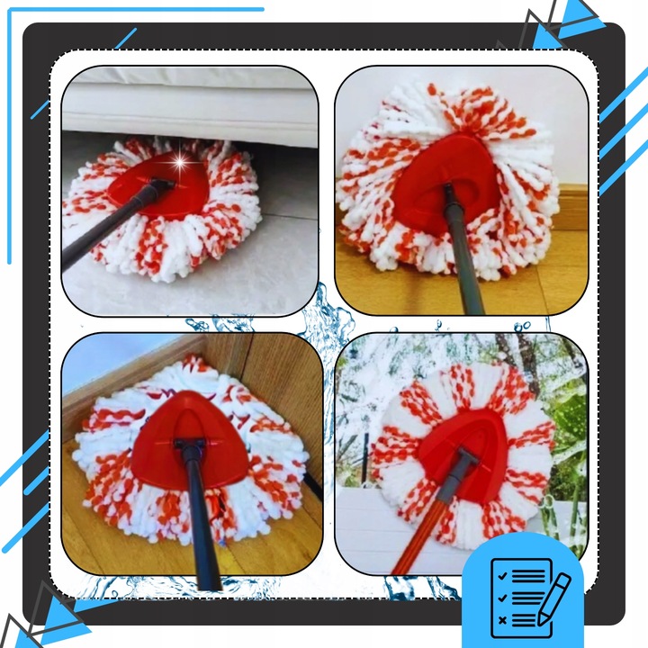 12x WKŁAD DO MOPA OBROTOWEGO MOP ZAMIENNIK VILEDA TURBO WKŁAD MEGA