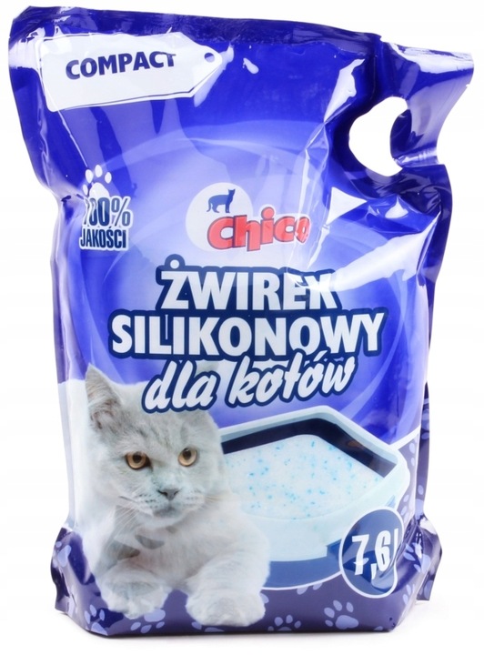 Żwirek Silikonowy dla kota Compact Naturalny 7,6L