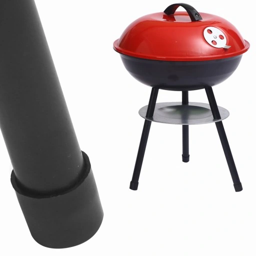 GRILL WĘGLOWY OGRODOWY OKRĄGŁY Z POKRYWĄ POPIELNIK