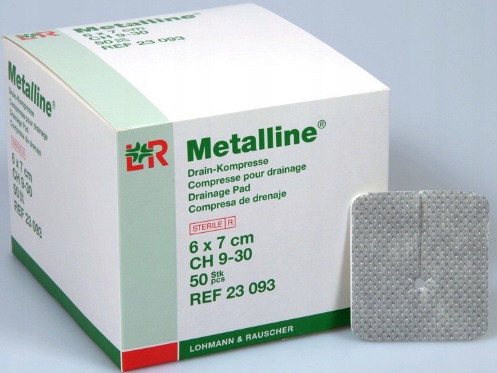 L&R Metalline kompres do drenażu 6x7cm 50szt.