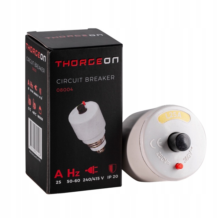 BEZPIECZNIK AUTOMATYCZNY WKRĘCANY KOREK 25A E27 1P IP20 50-60Hz