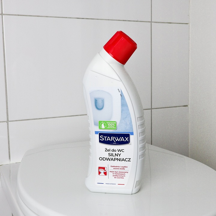 ŻEL DO WC PŁYN SILNY ODWAPNIACZ DO WC STARWAX 43390 USUWA KAMIEŃ