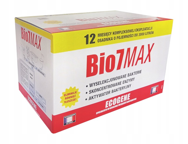 BIO 7 MAX 2KG Bakterie SZAMBA OCZYSZCZALNI bio 7 + kapsułki
