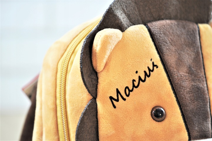 Plecak dla przedszkolaka pluszowy prezent dla chłopca 4 lata Maskotka Lew