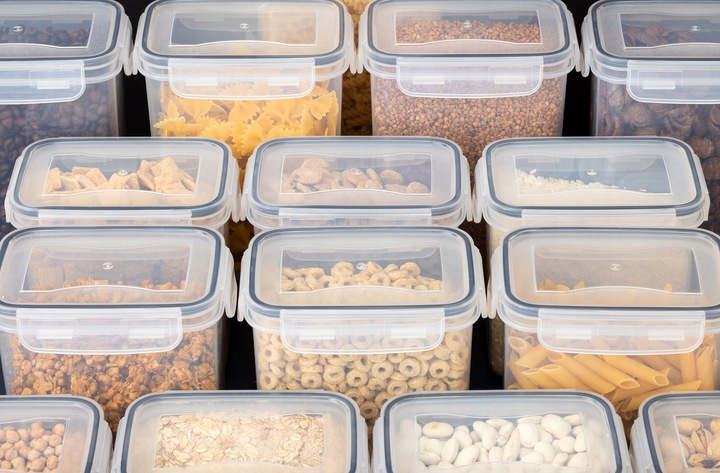 POJEMNIK SŁOIK PLASTIKOWY NA MAKARON KASZE PUDEŁKA NA ŻYWNOŚĆ 15 szt