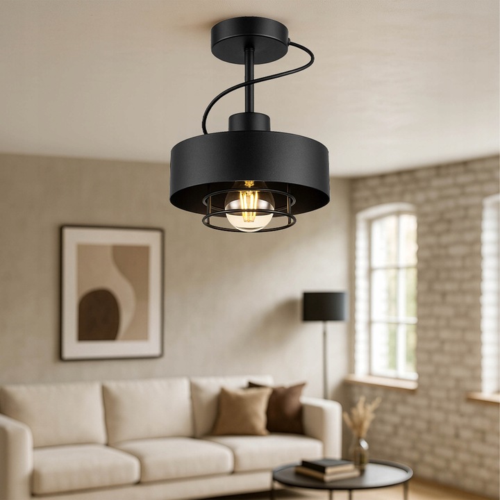 LAMPA SUFITOWA LED Wisząca PLAFON ŻYRANDOL LOFT EDISON LED E27