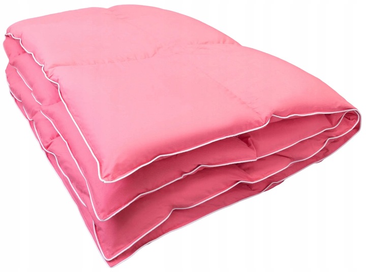 KOŁDRA PÓŁPUCH CAŁOROCZNA PUCH I PIERZE 160x200 2,80KG RÓŻ