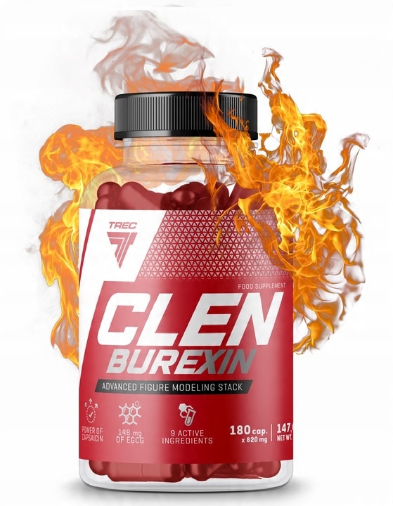 TREC CLENBUREXIN 180 KAPS SPALACZ TŁUSZCZU REDUKCJA MASY FAT BURNER