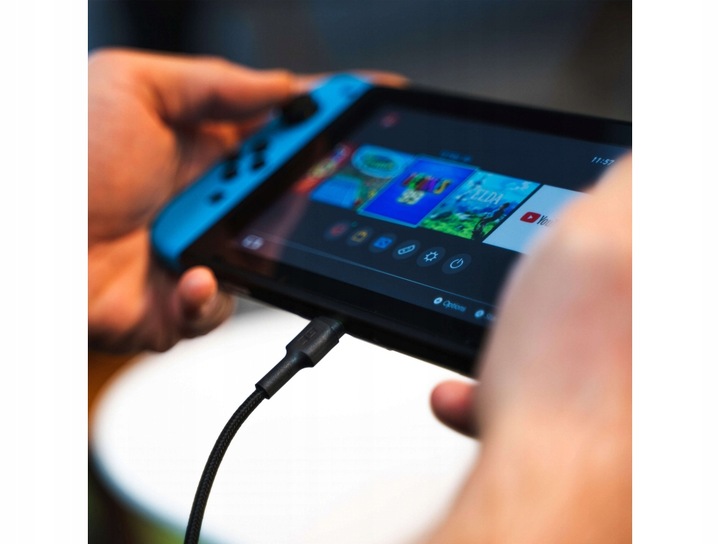 Kabel USB - USB-C Green Cell Ray z podświetleniem LED 1,2m Quick Charge 3.0