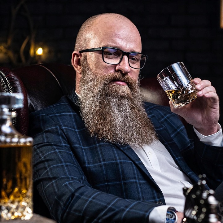 ZESTAW WHISKY DLA MĘŻCZYZN SZKLANKI KARAFKA WHISKY KAMIENIE ETUI