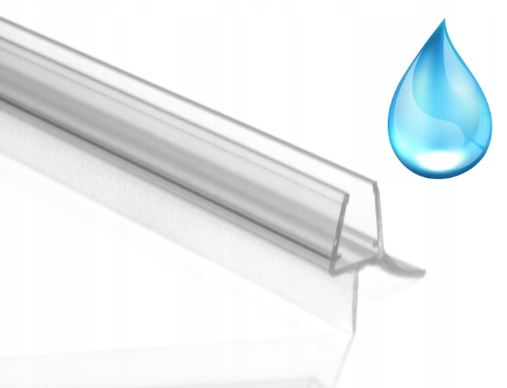 USZCZELKA DO KABINY PRYSZNICOWEJ DRZWI SZYBY DOLNA POZIOMA 6, 7, 8 MM 67 CM