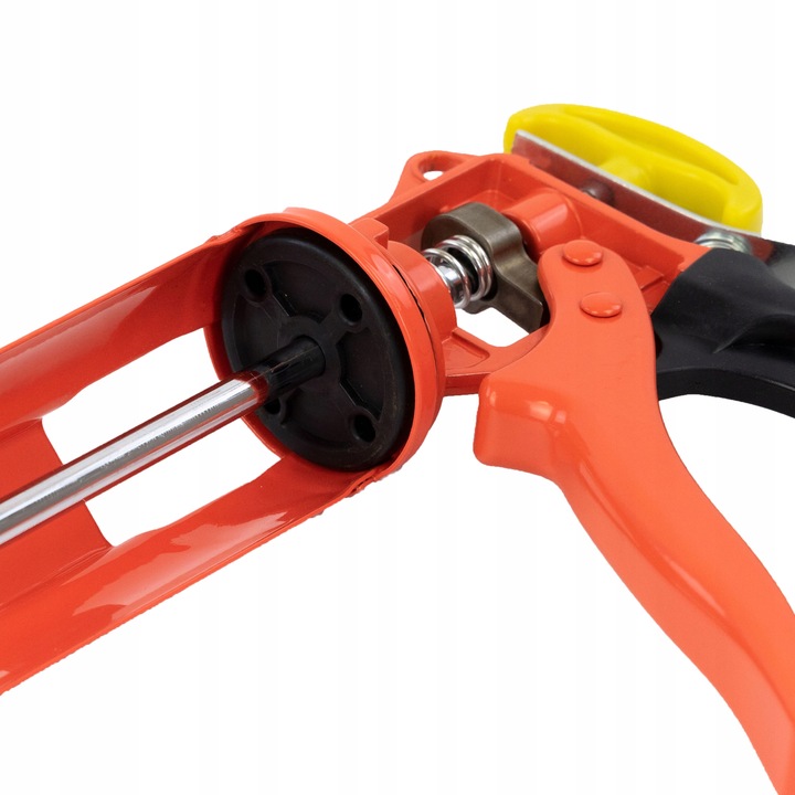 PISTOLET WYCISKACZ do silikonów kartuszy klejów uszczelniaczy SOLIDNY