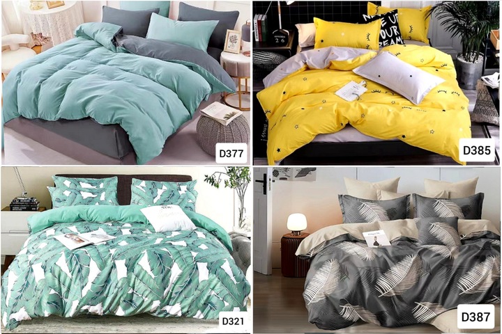 KOMPLET POŚCIELI DWUSTRONNEJ 160x200 NOWE WZORY