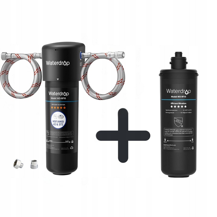 Filtr wody pod zlew Waterdrop 10UA z 1 filtrem wymiennym RF10