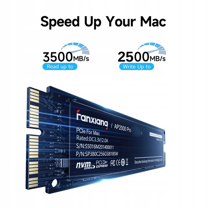 fanxiang Mac専用 SSD 512GB　AP2000Pro Amazon | fanxiang Mac専用 SSD 512GB PCIe Gen3.0×4 【PCIe For