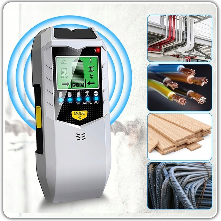 WYKRYWACZ DETEKTOR PRZEWODÓW KABLI METALI W ŚCIANIE DREWNA METALU