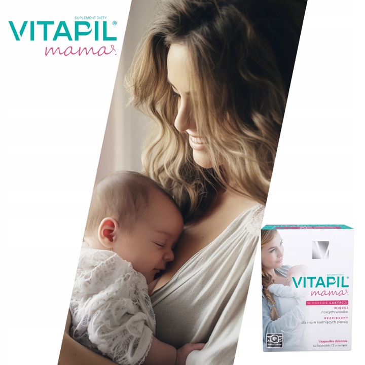 Witaminy Tabletki na włosy dla kobiet karmiących - Vitapil mama 60 kapsułek