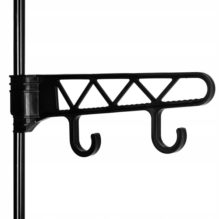 GARDEROBA AMELIA WIESZAK STOJĄCY METALOWY NA UBRANIA Z PÓŁKAMI