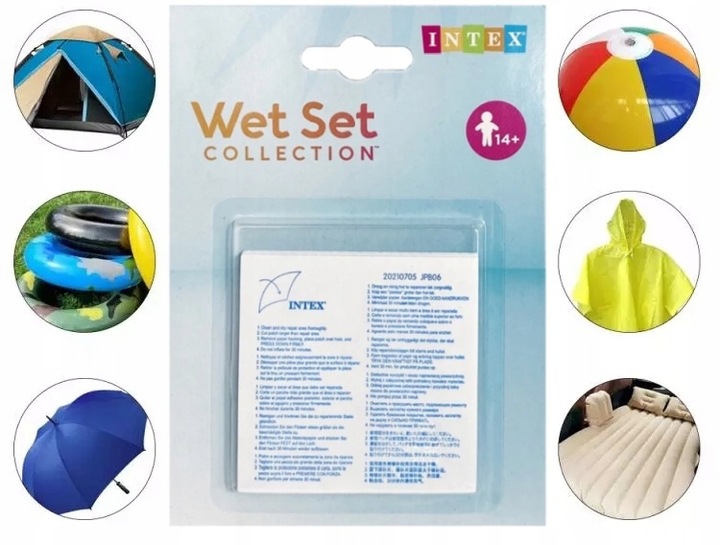 Łatki Łatka do Basenów Zestaw Naprawczy do Basenu INTEX 12 Łatek do Basenów