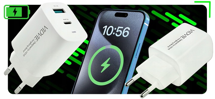 ZESTAW | SZYBKA ŁADOWARKA SIECIOWA USB TYPE-C + KABEL USB-C | PD20W 3000mA