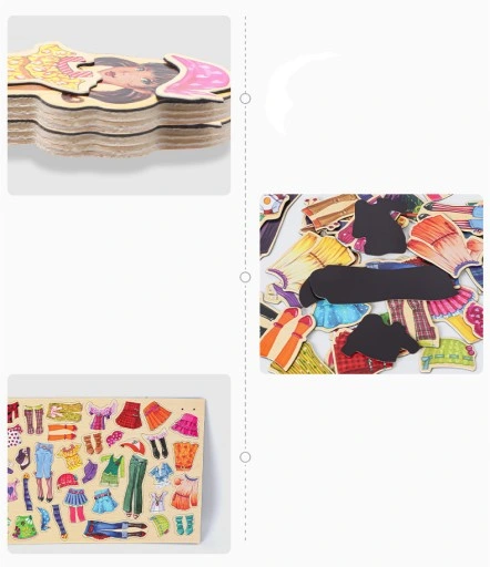 MAGNETYCZNA GRA UBIERANKA UKŁADANKA PUZZLE MONTESSORI