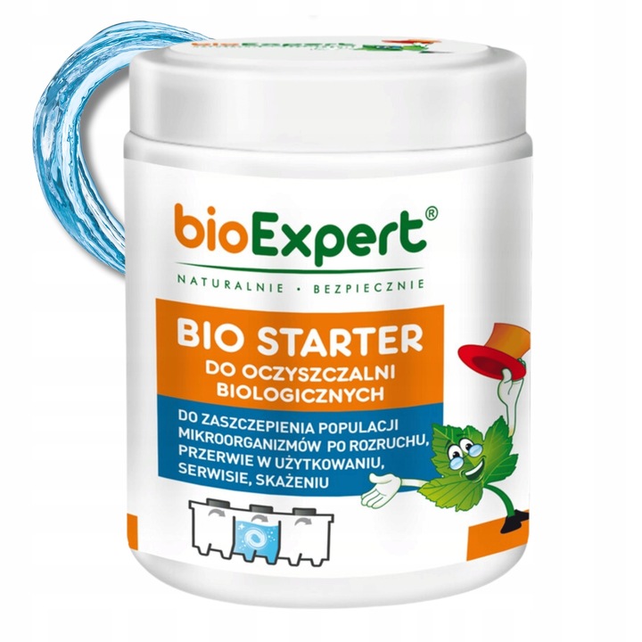 Bio Starter preparat rozruch oczyszczalni Bakterie do szamba 400g