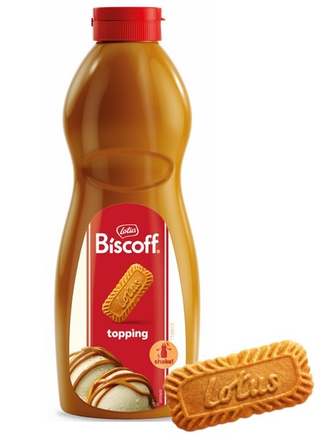 Polewa sos Lotus Biscoff 1kg ciasteczkowy | Topping z karmelowych