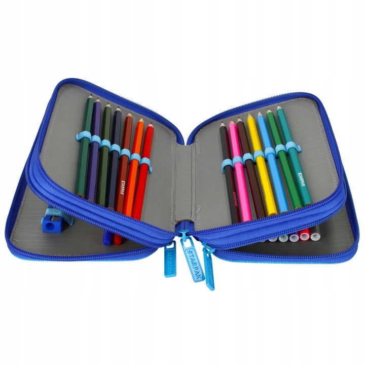 TRZYKOMOROWY PIÓRNIK SZKOLNY PSI PAW PATROL Chase z WYPOSAŻENIEM 30 element