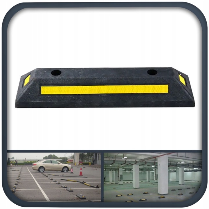 2x SEPARATOR ODBOJNIK PARKINGOWY OGRANICZNIK ODBOJNIK NAJAZD ZESTAW