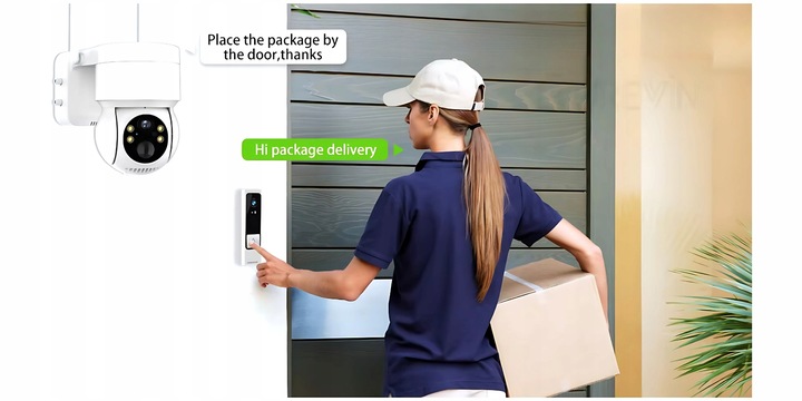 ZEWNĘTRZNA KAMERA SOLARNA OBROTOWA IP WIFI 4MP FULL HD DO MONITORINGU KARTA