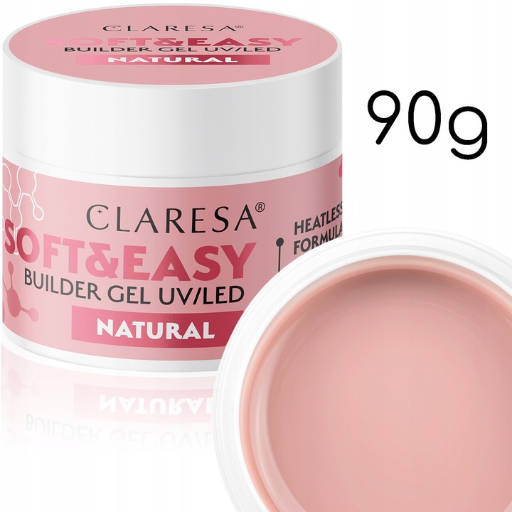 CLARESA Żel SOFT&EASY BUILDER GEL NATURAL 90G