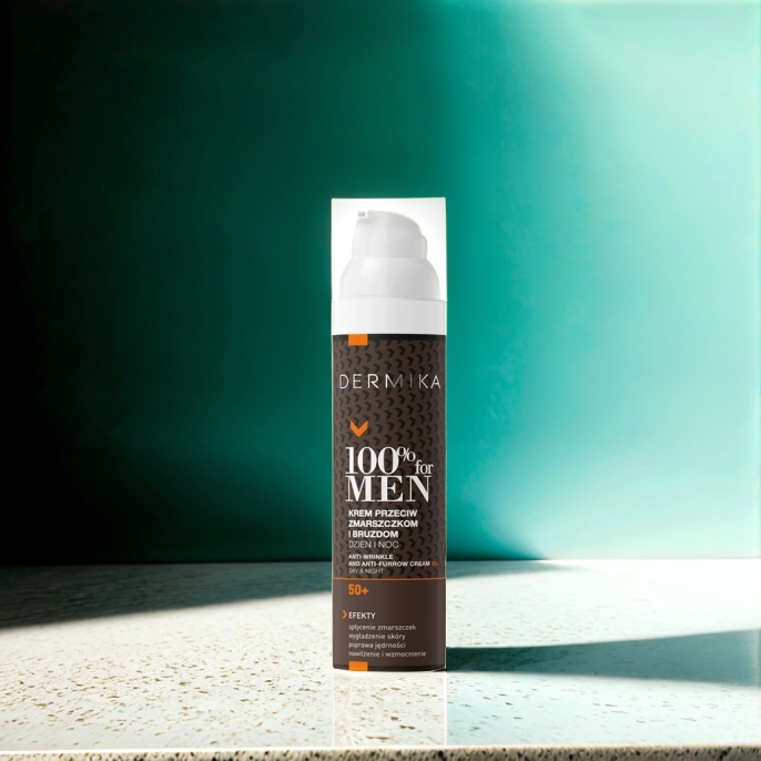 KREM DO TWARZY DLA MĘŻCZYZN 50+ DERMIKA FOR MEN PRZECIWZMARSZCZKOWY 100ML