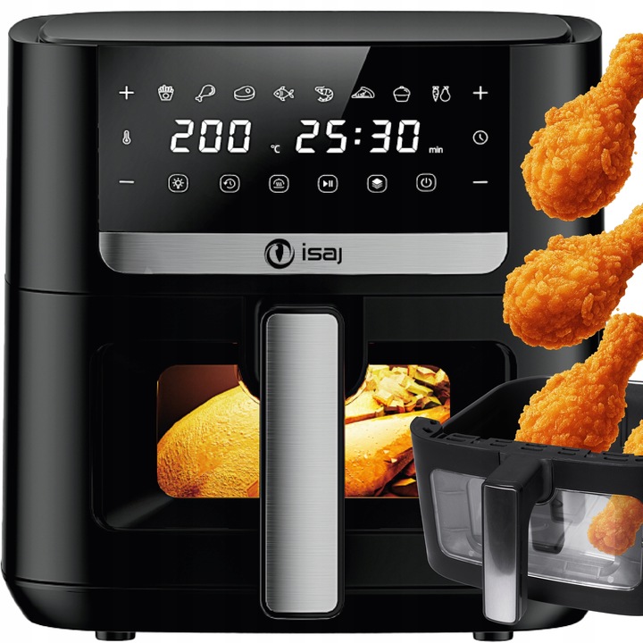 FRYTKOWNICA BEZTŁUSZCZOWA ISAJ AR2 AIRFRYER 8L XL 1800W