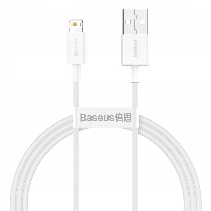 BASEUS KABEL PRZEWÓD USB LIGHTNING DO IPHONE 2.4A BEZPIECZNY MOCNY 1M