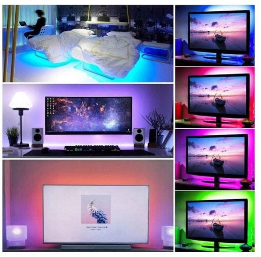 ZESTAW 5 METRÓW TAŚMY LED RGB + pilot