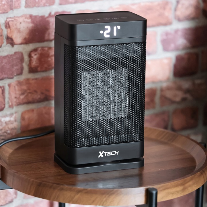 TERMOWENTYLATOR PRZENOŚNY GRZEJNIK FARELKA DO POKOJU Z PILOTEM 1500 W