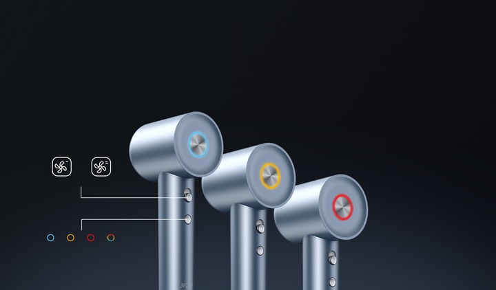 SUSZARKA DO WŁOSÓW JONIZUJĄCA MOCNA 1600W 59DB JIGOO H300 NIEBIESKI