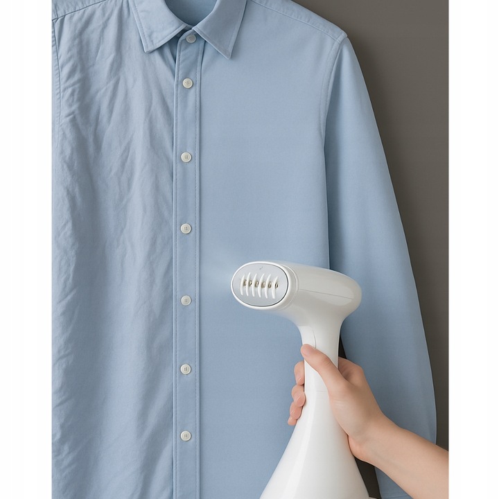 PAROWNICA RĘCZNA ŻELAZKO PAROWE DO UBRAŃ ZASŁON FIRANEK mocne STEAMER