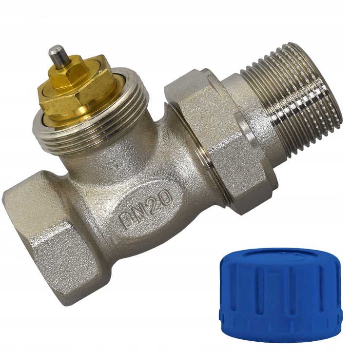 Zawór termostatyczny prosty 3/4" M30x1,5