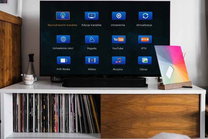 TUNER DEKODER DVB-T2 TV NAZIEMNEJ FULL HD HDMI USB PILOT BATERIE