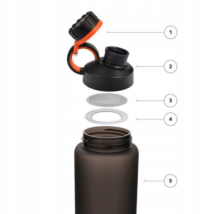 Butelka na wodę tritanowa bidon BPAfree Majestic Sport 1L