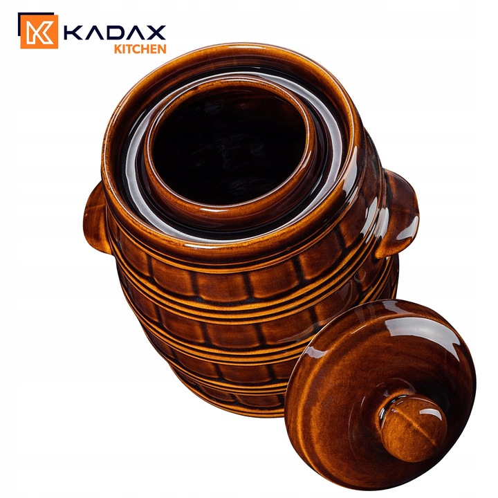 BECZKA KAMIONKA 12L GARNEK DO KISZENIA OGÓRKÓW KAPUSTY Z KOŁNIERZEM