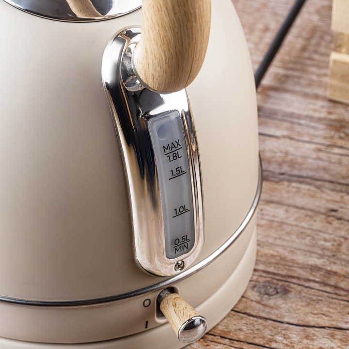 Czajnik elektryczny 1,8L Klausberg KB-7906 RETRO z Termometrem Beżowy